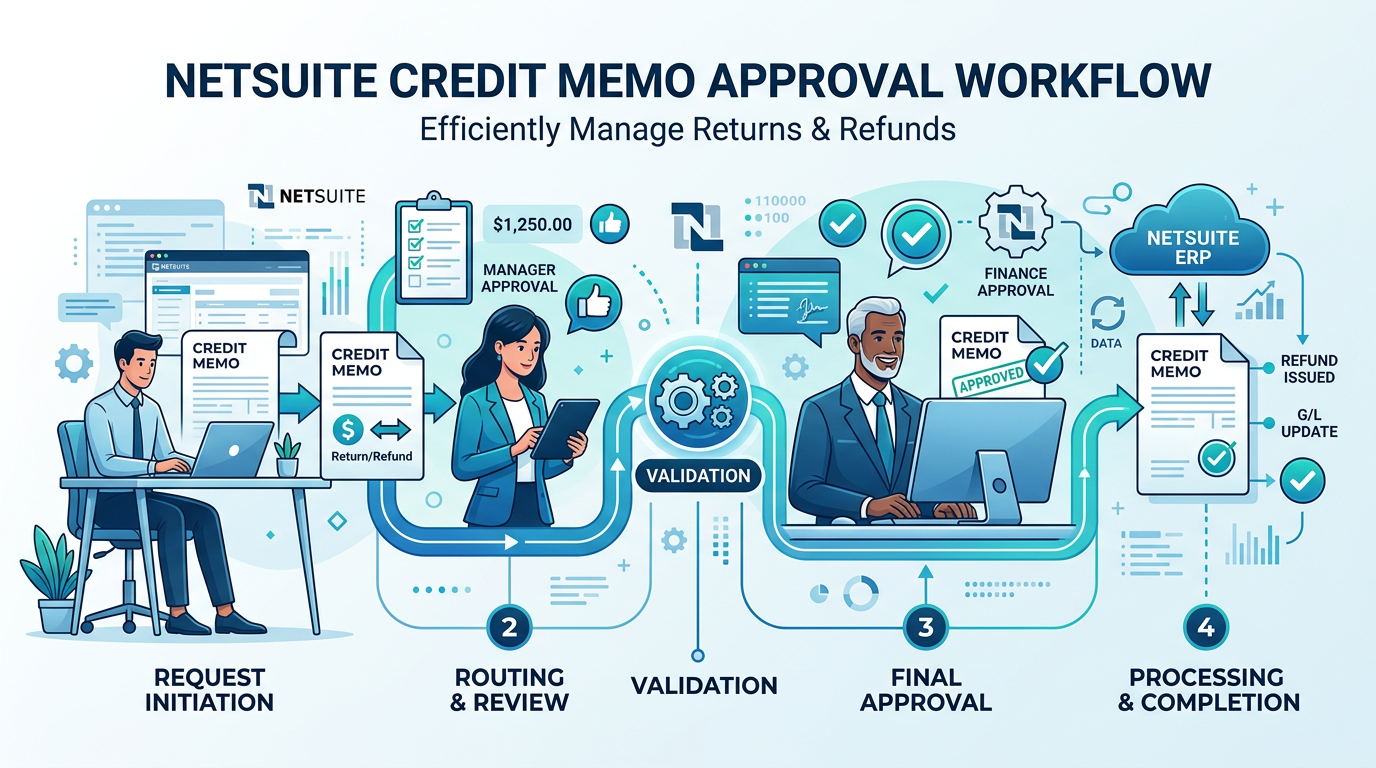 How to Set Up Credit Memo Approval Workflows in NetSuite