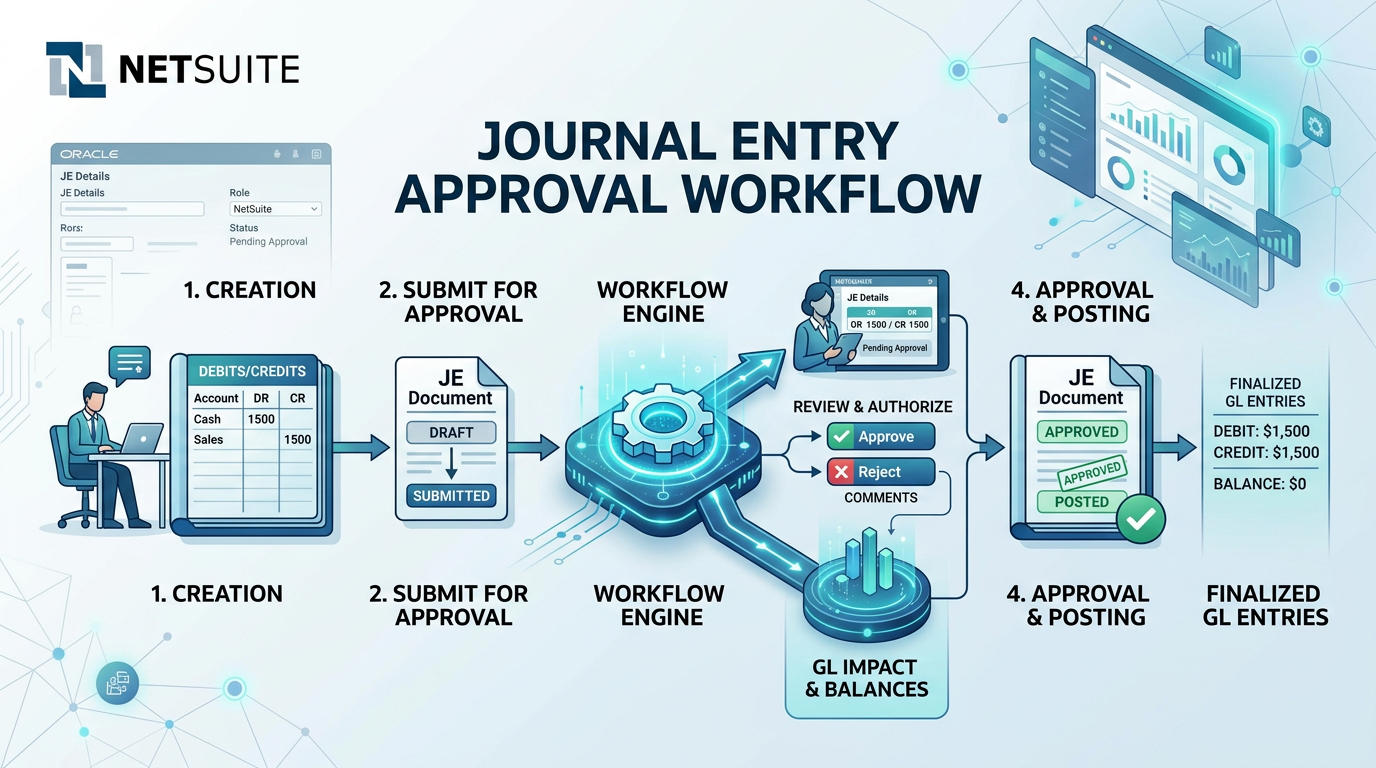 How to Implement Journal Entry Approval Workflows in NetSuite