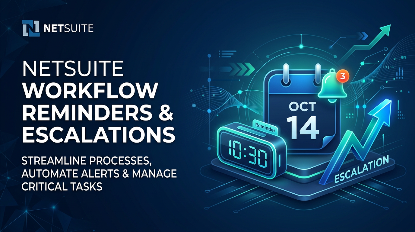 NetSuite Workflow Use Case: Set Reminders and Escalations